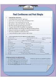 Past Simple or Past Continuous