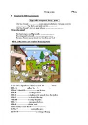 English Worksheet: group session