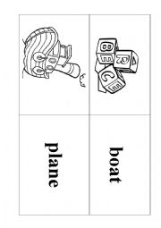 English Worksheet: toy domino game (part II)