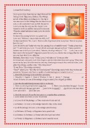 English Worksheet: Love and The Time Story