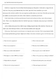 Reading comprehension worksheets