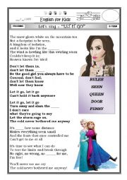 English Worksheet: Frozen - this is me