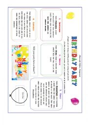 English Worksheet: microsoft office - birthday party