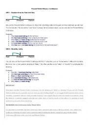 Present Perfect Simple x Continuous