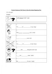Present Continuous Worksheet!