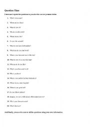 English Worksheet: Basic Conversation