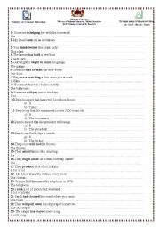 English Worksheet: passive voice