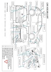 English Worksheet: Car vocabulary