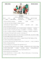 English Worksheet: Listening comprehension movie worksheet