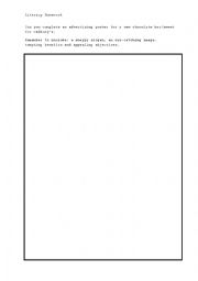 English Worksheet: Fact or Opinion - Design an Advertising Poster