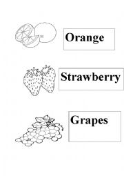 English Worksheet: Fruits