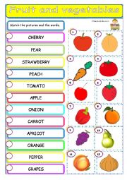 fruit and vegetable matching