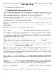 English Worksheet: video school of the air