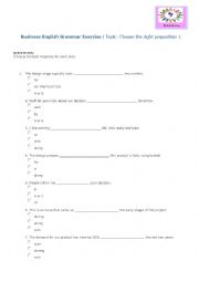English Worksheet: Business 