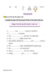 Grammar Homework