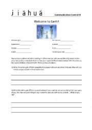 English Worksheet: Welcome to Earth Aliens
