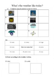 Weather worksheet