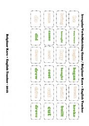 irregular verbs matching game