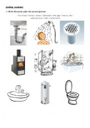 English Worksheet: plumbing