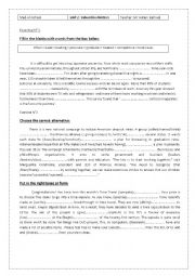 English Worksheet: Unit 2 Education Matters Review