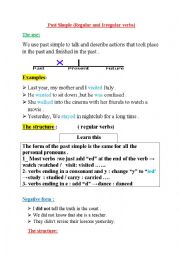English Worksheet: past simple exercises