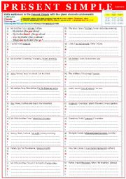 English Worksheet: Gr - PRESENT SIMPLE Tense 2 exercises