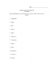 English Worksheet: Death by Scrabble - Vocabulary, Questions & Quiz