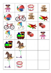 English Worksheet: Toys - domino