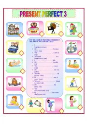 English Worksheet: PRESENT PERFECT 3