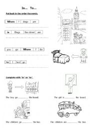 English Worksheet: In To