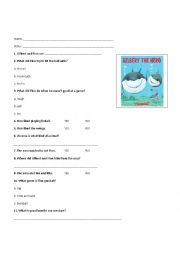 English Worksheet: Gilbert the Hero