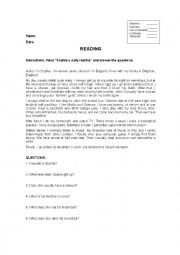English Worksheet: Beginners exam