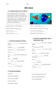English Worksheet: Practise