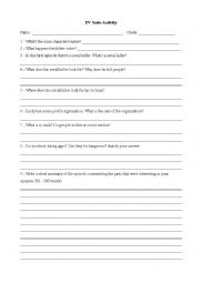 English Worksheet: Eye Candy - TV Show