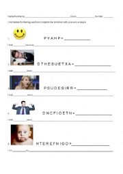 English Worksheet: Emotions Practice