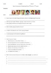 English Worksheet: Halloween and The Big Bang Theory