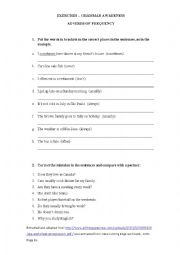 English Worksheet: Adverbs of Frequency