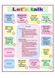 English Worksheet: Review of Past Tenses Speaking Activity