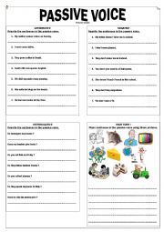 Passive voice present simple exercise