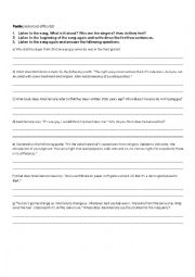English Worksheet: Macklemore - Same Love
