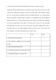 English Worksheet: Yeti and supernatural powers - reading comprehension