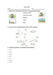 English Worksheet: Final test