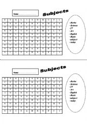 English Worksheet: WORD SEARCH