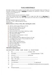 English Worksheet: Pearl Harbor Trailer