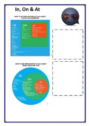 English Worksheet: In, On & At