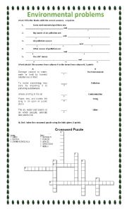 ENVIRONMENTAL PROBLEMS TEST