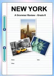 English Worksheet: Grammar Review based around New York