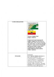 English Worksheet: Location and population