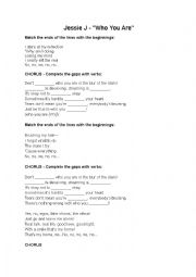English Worksheet: Jessie J Who You Are song