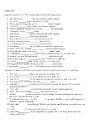 English Worksheet: USED TO